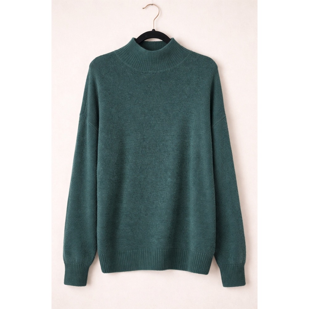 Market & Spruce Marled Knit Mock Neck‎ Sweater Women's Large NWT